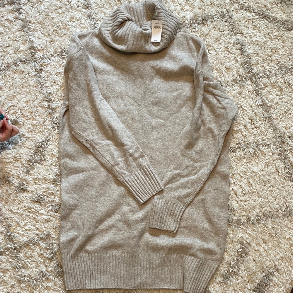 Cozy Gray Turtleneck Sweater